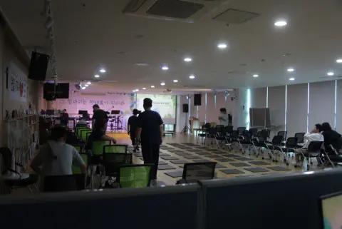 경상도 TT(양산베들레헴 교회) 1일차 사진[도착후 준비과정,집회준비,식사] 이미지 15
