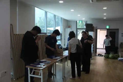 경상도 TT(양산베들레헴 교회) 1일차 사진[도착후 준비과정,집회준비,식사] 이미지 3
