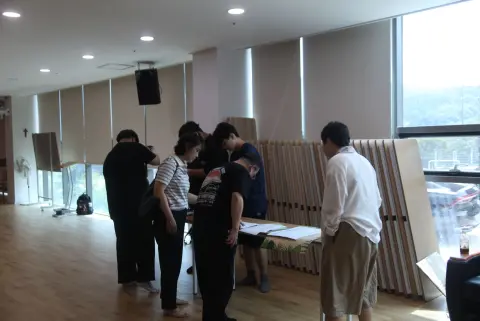 경상도 TT(양산베들레헴 교회) 1일차 사진[도착후 준비과정,집회준비,식사]